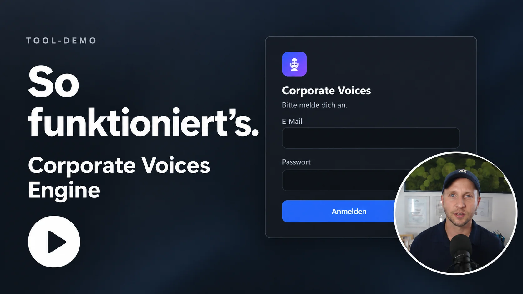 Tool-Demo der Corporate Voices Engine mit Ben Olschewski